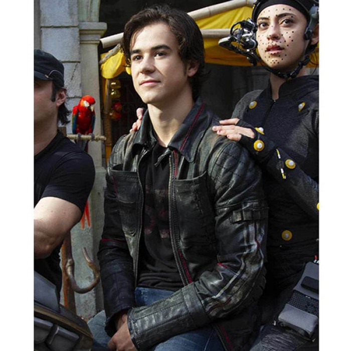 Alita: Battle Angel Keean Johnson Hugo Cafe Racer Distressed Biker Leather Jacket
